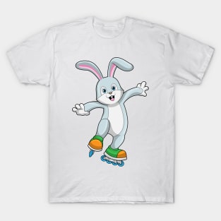 Rabbit as Skater with Inline skates T-Shirt